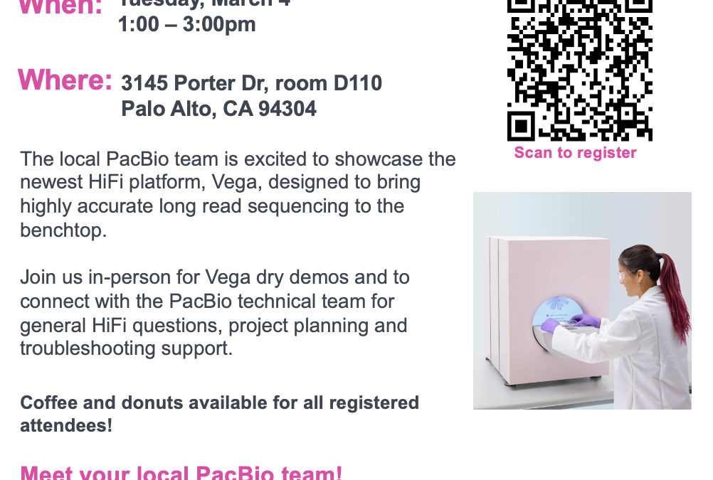 PacBio Vega showcase & HiFi Office Hour